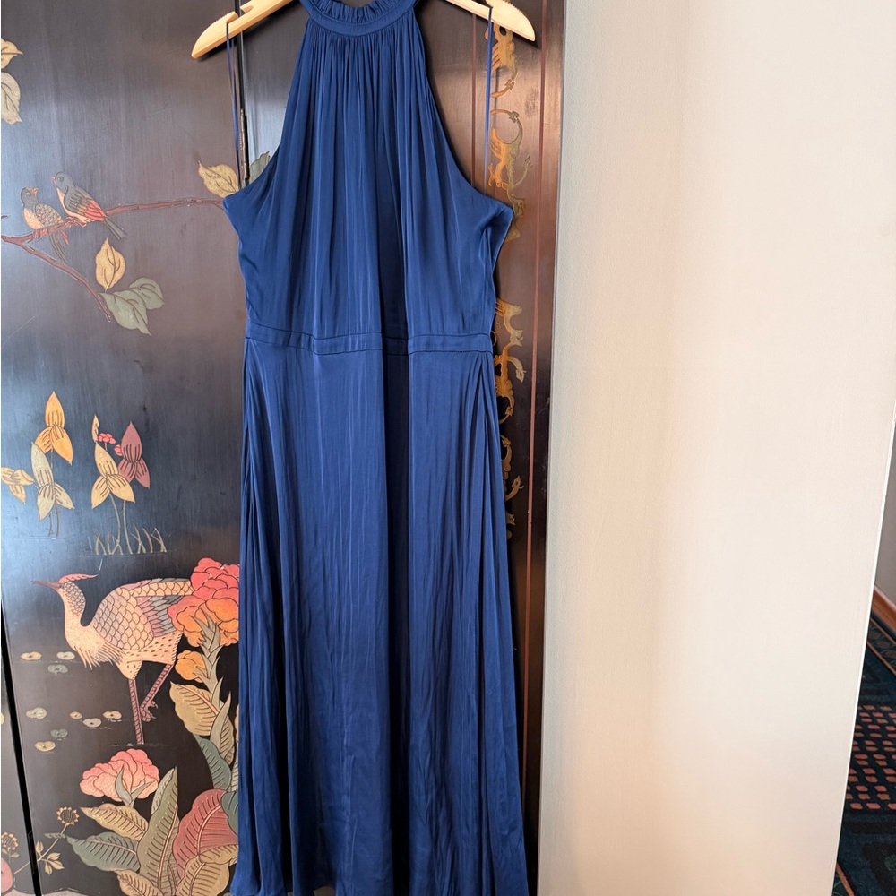 Banana Republic Blue Halter Sundress Cocktail